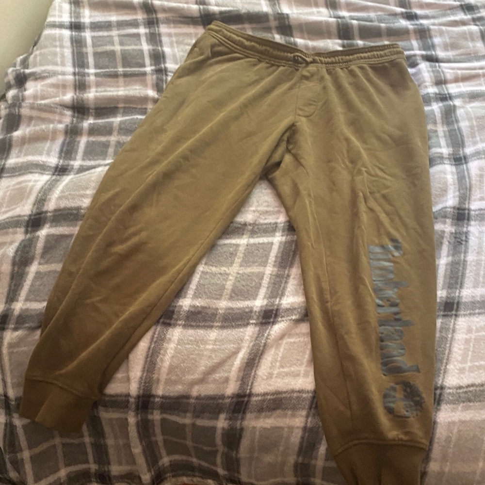 Timberland Khaki Joggers with Logo